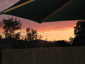 Sunset from Aprilanne's hottub